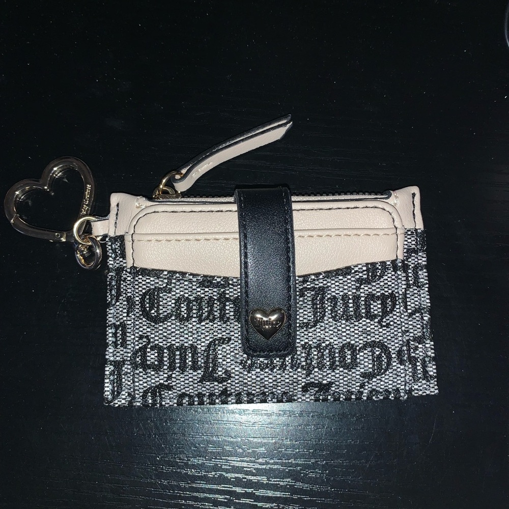Juicy Couture Pink and Black Card Holder
